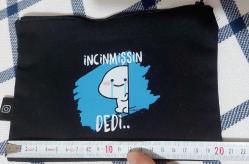 'İncinmişsin Dedi' Baskılı kalemlik, takılık, bozuk paralık CÜZDAN