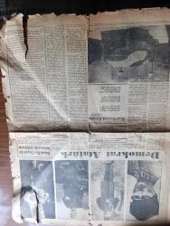 Zafer Atatürk Gazetesi - Turkish Newspaper - 10 Kasım 1953 - büyük adam yazan Türkan Baştuğ - Mustafa Kemal Atatürk'ün milli ve medeni his üzerindeki fikirleri Yazan Profesör Afet İnan - Anıtkabir'in son çekilmiş fotoğraflarından biri - Kılıç Ali'nin Ata'ya dair bir hatırası - cihanı kendine hayran eden büyük insan yazan Enver Behnan Şapolyo - ardından şiiri yazan Vasfi Mahir Kocatürk - Atatürk bugünkü Reisicumhur Ve o zamanki Başvekil Celal Bayar yanında olduğu halde bir uçak gösterisini takip ederken fotoğraf - Anıtkabir'e kitabe şiiri yazan İ. Safa Eskin - Demokrat Atatürk yazan Safaeddin Karanakçı - Hasan Rıza Soyak bir hatırasını anlatıyor - muhtelif zamanlarda muhtelif kıyafetlerle Atatürk fotoğraf - Aziz Atatürk'ün ebedi istirahatgahı olan anıtkabir'deki merasim sahasının umumi görünüşü - rakam rakam Anıtkabir'de yerleşim biçimi - cenaze alayının geçeceği yerleri gösteren kroki - bu sabah 8.30'da başlayacak büyük merasim nasıl cereyan edecek - yürüyüş sırası