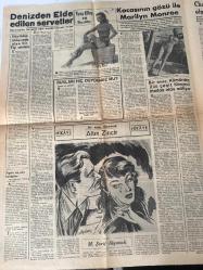 ZAFER GAZETESİ HAFTA SONU İLAVESİ DOĞUM GÜNÜ HEDİYESİ- 5 TEMMUZ 1953 - TURKİSH NEWSPAPER -Rita Hayworth-Marilyn Monroe-Vera Ellen-Charles Boyer-M. Şerif Alyanak-Pat Cummings-Michael-Somerset Maugham-Kont Humberstone-Prenses Helene-Prenses Elizabeth-Kral Baudouin-Rahibe Elizabeth-Murat Girey-Zuhal Kartal- Kıtalar birleştiren büyük tüneller devrine girdik-Sigortacı gözü ile en tehlikeli meslekler-Denizden elde edilen servetler-Kocasının gözü ile Marilyn Monroe-Rita Hayworth’un çevirdiği yeni filmi-Röportaj nasıl yapılır-Bir avuç kömürden 200 çeşit kimyevi madde elde ediliyor-Bunları hiç duydunuz mu?-Altın Zincir-Charles Boyer Don Juan olmaktan niçin vazgeçti?-Gözler-Fransa’da kral zadelere rağbet-Marilyn Monroe’nun tahtı tehlikeye girdi-Seçme ecnebi karikatürleri