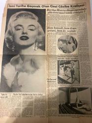 ZAFER GAZETESİ HAFTA SONU İLAVESİ DOĞUM GÜNÜ HEDİYESİ- 27 EYLÜL 1953 - TURKİSH NEWSPAPER -M. Montez-Elaine Stewart-Kral II. Pierre-Alexandra-Pierre Balmain-Sabiha Çeliker-Marilyn Monroe-Ida Lupino-Ana Özbay M. Montez’in tıpkı benzeri var-Elaine Stewart müteveffa yıldızla ikimiz gibi bir benzerliğe sahip-Modada yenilikler-Siyasetle meşgulmüş-Bir fantazi-Menfada başlayıp menfada sona eren şahane aşk romanı Kral II. Pierre eşi Alexandra’dan ayrıldı-Tıpkı bir masal gibi-Tiyatro Opera sanatkârlarımız Sabiha Çeliker-Okullarını görmeden seven öğrenciler var-Kadınların elleri mücevherleridir-Kadın diplomatlar-Kadınların protestosu Sanatkâr fıkraları-Haftanın ansiklopedisi Kral Aleksandr ve kraliçe Draga-Tarihin seyrini değiştiren balık Ringa diğio ile geçmeyelim-Aşık mı deli mi-Ismi tarihe geçecek olan cinsi cazibe kraliçesi Marilyn Monroe dünya çapındaki şöhretini nasıl temin etmiştir-Hem komedi hem dram artisti hem de rejisör-Ida Lupino’nun çekiciliği-Amerika’da 3 buutlu filmleri seyirciler