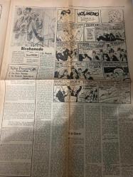 VATAN GAZETESİ İLAVESİ DOĞUM GÜNÜ HEDİYESİ- 1 MART 1953 - TURKİSH NEWSPAPER -Menderes-Ozcan Ergüder-H. Von Kleist-O. Von Bismarck-Waka Ayako-Wakasiyo Tetsuro-Hideo Oba-Kintura Mitsuko-Dioko-Sano Miki-Esat Hamdun-Edgar Rice Burroughs Avrupalılar kuyruklu adama 50.000 dolar veriyorlar-Bunları bulabilecek misiniz-Kadın Moda Ev Harika perhiz-Çocuğunuzun boyu ne kadar uzayacak-1953 bahar modasına dair bazı havadisler-Birahane-Japonyada filmcilik ve yıldızları-Bilginizi yoklayınız-Nezle hakkında neler biliyorsunuz-Çapraz kelimeler-Dünyanın karikatürleri-Tarzan
