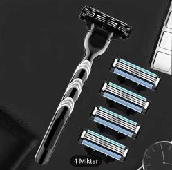 Gillette Mach 3 bıçak sapı +.3 yedek bıçak