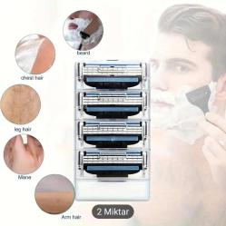 Gillette Mach 3 Siyah metal sapı +.3 yedek bıçak
