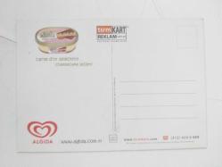 TSRM KART REKLAM / ALGİDA CARTE DO'R Cheesecake reklam KARTPOSTALI