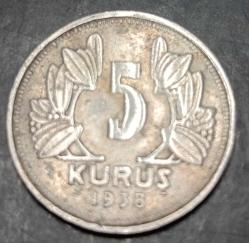 @@ 1938 5 Kuruş @@