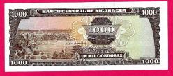 NICARAGUA 1000 Cordobas 1972  p128a, UNC  (TK 18 816) ÇİL
