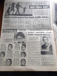 Hürriyet Pazar Extra Gazetesi - Turkish Newspaper - 1960'lı yıllar - Bizimkiler Renkli Karikatür - Fatoş Renkli Karikatür - orijinal bir test neleri bilmek lazım - genç yaşta yuva kurmak iyidir ama - gözlüğünüz de sizi ele  verebilir - Bir İtalyan psikoloğu hanımları uyarıyor - çalışan kadınlar arasında fırtına koparan düşünce kadın meslekte erkek kadar başarılı olamaz - Bir test ev kadınının işi kolay değil bütçenizi İyi idare ediyor musunuz - King'in öldürülüşünü gören adam Gerard Croiset Fotoğraflar - gülmek ne güzel şey hazırlayan Kemal Bisalman - bir İngiliz karikatüristi - Koleje giden evlat - köylü kızı şehirde - Bir Tavsiye - Güngörmüşler renkli karikatür