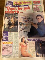 HAFTA SONU GAZETESİ DOĞUM GÜNÜ HEDİYESİ  ( Turkish Newspaper ) - 6 MAYIS 1983 - TAM TAKIM 12 SAYFADIR -Emel Sayın-Müjde Ar-Bülent Ersoy-Fikri Yaramaz-Banu Alkan-İnci Assoy-Nur Askent-Coşkun Demir-Ebru Ersoy-Perihan Savaş-İbrahim Tatlıses-Derya Tuna-Ahu Tuğba-Taner Şener-Zeki Müren-Sezen Aksu-Murat Soydan-Muazzez Abacı-Ahmet Ümit-Vedat Araz-Sadettin Teksoy Emel Sayın’a saldıran deli konuştu: “Beni bu aşk çıldırttı”-Olaydan bir gün sonra: Bu kurban deli İrfan’a kurban-İşte delinin mektubu-Müjde Ar’ın da bir delisi vardı-Bülent Ersoy’u Berlin’de kapattılar-“Fuar’da sahneden kopmuştum… Fuar’da sahneye çıkacağım”-Göçmen güzelinden bir yıldız böyle doğdu-Güzele ne yakışmaz-Bu kadın tehlikeli-İbo’nun tatlı belası-Ve ikinci aşk-Coşkun Demir’in dans pistinde milli olduğu gece-“Hafta Sonu gerçekleri yazdı”-“Affet beni paşam”-Yeşilköy’de kucaklaşma-Gizli nikahın fotoğrafları-Muazzez Abacı gazino dünyasını bir kez daha karıştırdı Emel Sayın basın mensuplarına gönlünü verdi-Yasaların boşluğunda ve