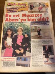 HAFTA SONU GAZETESİ DOĞUM GÜNÜ HEDİYESİ  ( Turkish Newspaper ) - 5 AĞUSTOS 1983 - TAM TAKIM 12 SAYFADIR -Muazzez Abacı-Ajda Pekkan-Ayten Gökçer-Zülfü Livaneli-Tarık Akan-Gülden Karaböcek-Alpay-Zerrin Özer-Oya Aydoğan-Güngör Bayrak-Kudret Şandra-Ahmet Özhan-Kuzey Vargın-Franco Nero-Neriman Uğurlu-Suha Özgermi-Vedat Araz-Kamil Başaran-Sami Başaran Bu evi Muazzez Abacı’ya kim aldı?-Kızım için yaşıyorum Kızım için yaşayacağım-Ajda’nın ağladığı gece-Ve yağmurdan sonra-Zülfü ile İstanbul sokaklarında-Güzele ne yakışmaz-Zeki Müren Şov-Gâvur Dağları’nda gâvur işkencesi-Oğlum için savaşırım-İşte yeni baştan yaratılan Zerrin-Gazino operasyonu-Oya Aydoğan için silahlar konuştu-Bu yuva Güngör Bayrak yüzünden yıkıldı-Bizim James Dean’e yazık oldu-Hacı hacıya fena kızdı Hayatında ilk kez bir yuvaya sahip olmanın mutluluğunu yaşıyor-20 milyonu gözünü kırpmadan sayan bir hovarda mı yoksa Abacı’nın dördüncü kez evleneceği adam mı?-Bu gözyaşları ne zaman dinecek?-Bu da sevgi sağanağı-Polislerle hatıra f