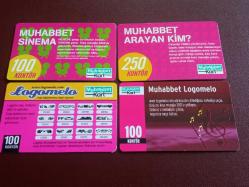LOT.18 » TÜRKCELL GSM; MUHABBET KARTI - 4 ADET
