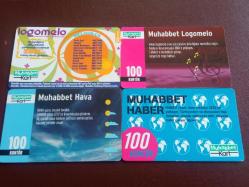 LOT.17 » TÜRKCELL GSM; KONTÜR YÜKLEME KARTI 4 ADET