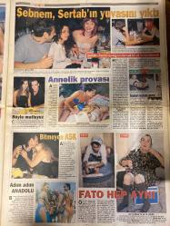 HAFTA SONU GAZETESİ DOĞUM GÜNÜ HEDİYESİ  ( Turkish Newspaper ) - 11 AĞUSTOS 1999 - TAM TAKIM 20 SAYFADIR -Hülya Avşar-Kayahan-Zehra-Sezen Aksu-Özer Ahıska-Uğur Güneri-Tarkan-Orhan Gencebay-Sevim Emre-Faruk Kocabaş-Kenan Doğulu-Bülent Ersoy-Cem Adler-Şebnem Özinal-Özgür Özgülgün-Salih Keçeci-Ajda Pekkan-Adnan Şenses-Selçuk Ural-Özcan Morgül-Hülya Avşar-Harika Avcı-Çelik-Özgü Kavruk-Sonay Saygın-Barış Kocaoğlu-Şebnem Ferah-Sertab Erener-Demir Demirkan-Sibel Tüzün-Fato-Güner Ümit-Serap Aksoy-Engin Koç-Çetin Cengiz-Ebru Gündeş-Gökhan Tepe-Ebru Güleryüz-Yasemin Kozanoğlu-Yavuz Bingöl-Serdar Ortaç-Serdar Ortaç-Burcu-Ayşegül Aldinç-Melda Doğan-Ceset Tezel-Pınar Aydınlar-Tolga Sağ-Güllü-Tuğyan-Gürol Gülter-Selin Avcı-Cengiz Karavan-Özdal Aslaner-Alinç Pakel-Bilir Kocabıyık-Nükhet Doğan-Esra Balamir-Cemser Tezel-Mustafa Altıoklar-Demet Şener-Arzu Yanardağ-Nadide Sultan-Hakan Ural-Sibel Küçük