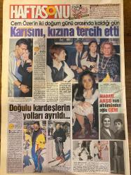 HAFTA SONU GAZETESİ DOĞUM GÜNÜ HEDİYESİ  ( Turkish Newspaper ) - 22 ŞUBAT 1995 - TAM TAKIM 20 SAYFADIR -Mustafa Sandal-İpek Erdem-Nilüfer Bayraktar-Ebru Şallı-Uğur Yücel-Derya Hanım-Cem Özer-Erk Balaban-Ozan Doğulu-Kenan Doğulu-Madam Arşo-Cem Arşo-Müjde Ar-Şehrazat-Ece Bar-Aydın Uğurlular-Nükhet Duru-Ergüder Yoldaş-Yüksel Şengül-Erol Taş-Yıldırım Gencer-Nuri Sesigüzel-Bülent Çelik-Adnan Şenses-Semiha Yankı-Perihan Savaş-İbrahim Tatlıses-Figen Çakmak-Gary Moore-Lale Barçın İmer-Zeynep Talu-Oya Bora-Gürcan Gürsoy Musti’nin aşk hocası-Tecavüz’ün fotoğrafı-Karısını kızına tercih etti-Doğulu kardeşlerin yolları ayrıldı-Suçüstü gecesinin öyküsü-Aydın’a taciz çok tık yok-Elini kana bulayanlar-Ekmek davası-Arkadaş kurbanı-Bir anlık öfke-Kıbrıs’ta cümbüş-Besle Seda’yı sevsin seni-Milyarlık saçlar-İftarlı kaset tanıtımı-İki mutlu haber-Damat Adnan antikacı güzelle takılıyor-Vah Semiha vah-Perihan’a bayram müjdesi-İbo’dan oğluna 5 milyar-Paralı klip modası-Dünya kötüye gidiyor-İspanyolları etkile