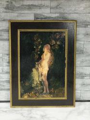 Antika Avrupa Ahşap Üzerine Muazzam Boyama Tablo