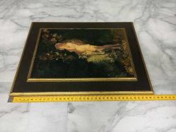 Antika Avrupa Ahşap Üzerine Muazzam Boyama Tablo