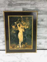 Antika Avrupa Ahşap Üzerine Muazzam Boyama Tablo