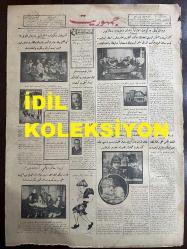 Osmanlıca Cumhuriyet Gazetesi, Orijinal Dönem Basım, (Ottoman Newspaper) - 30 Ocak (Kanun-i Sani) 1928 - Sayı: 1340 - Hicri: 7 Şaban 1346 - Divan-ı Ali Bugünder İtibaren İfa-yı Vazifeye Başlıyor. Mahkeme-i Temyizden İntihap Edilen Azanın Bugün Ankara'ya Muvasalatına İntizar Ediliyor, Baş Müdde-i Umumi Bugün Evrakı Teslim Edecek ve Müteakiben Tetkikata Başlanacaktır - Afgan Hükümdarını Paris'te Nasıl Karşıladılar? Halk Kral ve Kraliçeyi Şiddetle Alkışlamış ve Şehir Namına Kendilerine Kıymettar Hediyeler Takdim Edilmiştir - Bursa'daki Tanassur Hadiseleri Nasıl Anlaşıldı. Amerikan Mektebinde 