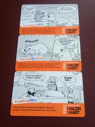 LOT.16 » TÜRKCELL GSM; HAZIR KART -  (3 ADET 250 KONTROLÜK KART)