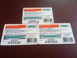 TÜRKCELL GSM; HAZIR KART -  (3 ADET 250 KONTROLÜK KART)