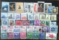 AMERİKA BİRLEŞİK DEVLETLERİ ABD DAMGALI KARIŞIK PULLAR p258