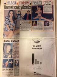 HAFTA SONU GAZETESİ DOĞUM GÜNÜ HEDİYESİ  ( Turkish Newspaper ) - 7 ARALIK 1994 - TAM TAKIM 20 SAYFADIR -İbrahim Tatlıses-Canan Yaka-Nisan-Nilüfer Bayri-Mahsun Kırmızıgül-Yusuf Ahmed Kucak-Naşide Göktürk-Hülya Avşar-Deniz Türkali-Duygu Asena-Hale Soygazi-Samime Sanay-Elif İnci Onat-Oya Aydoğan-Rahmi Kocaoğlu-Rıfat Özal-Nahit Menekşe-Mehmet Ağar-Mahir Suğur-Cemil Çiçek-Demet Akalın-Sezer İnanoğlu-Feyzan Yalçınkaya-Hilal Cebeci-Sibel Can-Nalan Sam-Kenan Doğulu-Hülya Koçyiğit-Hale Soygazi-Yavuz Özkan-Serdar Ortaç-Kıraç-Hakan Şükür-Cansel Yurtsever-Nil Burak-Burhan Çaçan-Karı Koca Dayanışması-İbrahim Tatlıses-Gülden Karaböcek-Ayşe Mine-Sezen Aksu-Burcu Güneş-Kelly Lebrock-Steven Seagal-Cheryl Shuman-Tom Jones-Naomi Campbell-Michael Glaser-Elisabeth Glaser-Onella Muti-Arzu Ece
