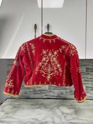 Eskilerden Altın Simli İplik İşlemeli Kadife Osmanlı Cepken