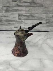 Antika Osmanlı Bakır Kahve Cezvesi