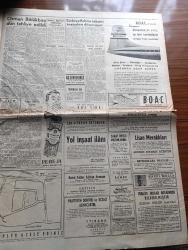 Hürriyet Gazetesi - Turkish Newspaper - 24 Temmuz 1957 - Osman Bölükbaşı Dün tahliye edildi - Osman Bölükbaşı Dün tahliye edildikten sonra Ankara merkez cezaevinin önünde kendisini karşılayanlar arasında fotoğraf - 5 yaşındaki Ayşegül Osman bölükbaşı'nın tahliye edileceğini rüyada görmüş - Keskin ağırcezası  Müddeiumumi Lütfü Sağlat aza Halil Özveren Reis Sırrı Kalaycıoğlu ve Aza Nihat Sağın Alp fotoğraf - Atatürk üniversitesinin temeli Dün Erzurum'da törenle atıldı - Reisicumhur Celal Bayar dün gümüş bir pala ile Erzurum'da Atatürk üniversitesinin temeline ilk harcını koyarken yanında Adnan Menderes fotoğraf - dahiliye vekili Namık Gedik dün halde fiyatları tetkik ederken - Türkiye Kıbrıs'ı Taksim tezinden dönmüyor - ikimizin erkeği yazan Vicki Baum Yazı Dizisi - Hürriyet şehitleri için tören yapıldı fotoğraf - Amerikalı iş adamları Ankara'da dün bir basın toplantısı yaptı fotoğraf  - Karagöz hokkabaz skeç elektrikli kukla Hakkı Molla - Beşiktaş İsveç'te - 19 Mayıs stadı açılıyor