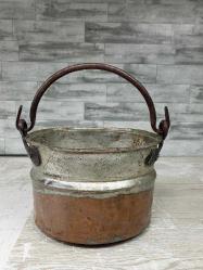 Antika Kırlangıç Geçme Bakır Helke - Bakraç