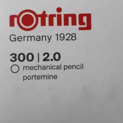 Versatil Kalem 2.0 Mm Uçlu  SİYAH ROTRİNG 300 Seri  + 10 Tüp 2,0 Mm Uç  Mikro