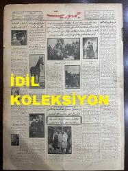 Osmanlıca Cumhuriyet Gazetesi, Orijinal Dönem Basım, (Ottoman Newspaper) - 14 Şubat 1928 - Sayı: 1355 - Hicri: 22 Şaban 1346 - Divan-ı Ali Yavuz ve Havuz İşindeki İrtikabın Muhakemesine Dün de Devam Etti. Dün Nurettin Koniçe, Sapancalı Hakkı, Müsteşar Necati, Bahriye Erkanından Ethem ve Emin Beyler İsticvap Edildi, Sualler Hep Mütehassıs, Tarz-ı Tediye ve Havuzun Derece-i Metaneti Etrafında Tekasüf Ediyordu - Bursa'daki Mislerin Muhakemesine Başlandı. Muhakeme Meraklı Olmuş, Salon Sami'ini Alamamıştır. Şehadetlerine Müracaat Edilen Talebe, Mektepte Dini Propaganda Yapıldığını Müttefiken İfade Etmişlerdir (Foto) Muhakemelerine Başlanan Bursa Amerikan Kolejlerindeki Üç Muallime - (Foto) Mösyö Dumerg'in Hediyesi: Fransa Reis-i Cumhuru Tarafından Gazi Mustafa Kemal Hazretlerine Hediye Edilen Al At - Yedi Katlı Meşhur Hev Merrick Vapuru Limanımızda Demirledi. Vapur Değil Adeta Sabih Bir Adadır. İçinde Salonları, Matbaası, Tenis Mahalleri, Hatta Deniz Hamamları Vardır