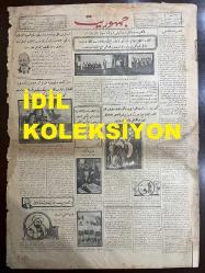 Osmanlıca Cumhuriyet Gazetesi, Orijinal Dönem Basım, (Ottoman Newspaper) - 10 Mart 1928 - Sayı: 1380 - Hicri: 17 Ramazan 1346 - Kahire Sokaklarında Nümayiş: 