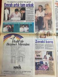 HAFTA SONU GAZETESİ DOĞUM GÜNÜ HEDİYESİ  ( Turkish Newspaper ) - 13 OCAK 1989  - TAM TAKIM 8 SAYFADIR - Mine Manavoğlu-Belgin Güven-Murat Sporel-Emel Sayın-Kenan Evren-Orhan Gencebay-Sevim Emre-Naci Ekşi-Deniz Uğur-Samime Sanay-Turgut Erdem-Kaya Erdem-Özlem Onursal-Hamit Yıldırım-Ayşen Erğan-Nigar Uluer-Fuat Güner-Özkan Uğur-Emrah-Nazo Göl-Nezihe Göl-Eda Eren-Filiz Akerman-Bahar Özkan-Nilgün Saray-Begüm Beşer-Deniz Akbulut-Necdet Ulucan-Metin Poyraz-Seida Bağcan-Ahmet Kaya Utanç podyumu-Boşanmayla gelen ihanet-Lanetlenen çift-Çankaya ışıl ışıl-Başkan’a seksi şov-Sette Sevim Emre paniği-Aç kalmamak için boşanıyor-Kaya Erdem’e gelin olmayacağım-Öfkeli sevgiliden ikinci dayak-Beni yakan komikler-Gırtlak antrenmanı-Emrah artık tam erkek-Zoraki barış-Kardeş dayanışması-Baba’dan çarptığını aşığına yediriyor-Devrimcilerin ağız dalaşı-Fenerbahçe mahkemelik