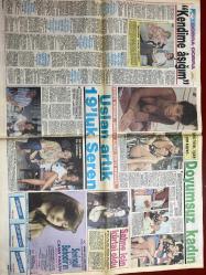 HAFTA SONU GAZETESİ DOĞUM GÜNÜ HEDİYESİ  ( Turkish Newspaper ) - 5 TEMMUZ 1991  - TAM TAKIM 8 SAYFADIR -Menekşe Engin-Sevim Suna-Belgin Doruk-Türkan Şoray-Meltem Doğanay-Bülent Ersoy-Nurdan Torun-Küçük Serengil-Sevimgül Bahadır-Adnan Şenel-Feride Tezcan-Filiz Akın-Sami Akın-Atilla Arcan-Can Arca-Sinem Bilgin-Şenay Bilgin-Gülay Cansev-Can Arca-Yasemin Bilgin Uçkuru düşüklere-Fenerbahçe’nin Romenler’i kadın budalası çıktı-Bu futbolcular sarı kanaryalar’a yakışmıyor-Müthiş karşılaşma-Bayan Özal’ın ikinci Muazzez’i-Kara kız-Yengesi olur-Seksi şarkıcı Santa Cruz’da-Kıran kırana yarış-Sportif gösteri-Hayırlı sünnet-Tatil aşkı-DYP’nin son gözdesi-Takvimli güzeller-Sevgilisi askerde-Bodrum aşıkları-Dev koalisyon-Küçük hanım’ı hayata küstüren kaza-Sultan tatilde-Otelci babanın güzel konuğu-Bülent’ten gövde gösterisi-Kendime aşığım-Uslan artık 19’luk Seren-Doyumsuz kadın-Göçmen ünlüler kan ağlıyor-Kızım babasını hiç affetmedi-Evlilerin keyfi gıcır-Cici baba’ya evet-Gece karısıyla gündüz eşiyle