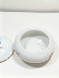 P2---ROYAL BAVARIA ÇİÇRK DESENLİ PORSELEN KUTU