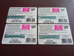 TURKCELL GSM KONTÜR KARTI 4 ADET