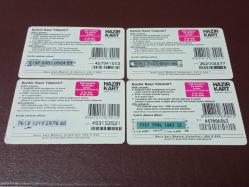 TURKCELL GSM KONTÜR KARTI 4 ADET