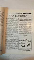 FETHİYE AYLIK FİKİR SANAT DERGİSİ - AĞUSTOS 2002 SAYI: 3 RAMAZAN KIVRAK - ÖMER KARAYUMAK - ÜNAL ŞÖHRET DİRLİK - MAKBULE UYAR - AHMET BESEREK - MUHARREM BAYAR - DİLEK DİNÇER - E. GAVCAR - Z. GÜNAL - UFUK EMEK - FAHRİ YİĞİT - TURGAY ARTUN - AKIN TEZEL - YAVUZ TORUNOĞULLARI - SEDA BALOĞLU - S. NECLA KAYA - TIMUR FİDAN - M. İRFAN KILIÇ - YILDIZ GÜNAY - ÇETİN BİLGİN - MEHMET CEM YİĞİT - SEFER ÖNEN - A. NEYZAR KARAHAN  FETHİYE'DE KARAKEÇİLİ BOYU - YÖRÜK OBALARI - NİNNİLERİMİZ - DÜNDEN BUGÜNE - FETHİYE'DEN ANILAR - TEKE YÖRESİ - KATI ATIK YÖNETİMİ - TURİZM - ÖZÜRLÜ ÇOCUKLARIMIZ - BAŞARININ SIRRI - İZ BIRAKANLAR - EĞİTİM - RESME BAŞLARKEN - SPOR - GÜZEL SÖZLER - KAYAKÖY'DE BİR ŞAİR - EYLÜL'DE SERGİ ETKİNLİĞİ - TÜRK BAYRAĞI VE AYYILDIZ - BİR DÜNYA DÜŞÜNÜYORUM - HAVAYA DALMIŞ - YELKEN  - TAM TAKIM EKSİKSİZ 42 SAYFA