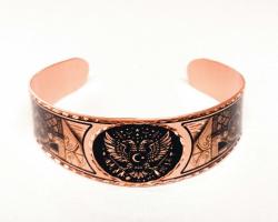 Yeni tasarım Bakır Kelekçe Bilezik , saf bakır bileklik bilezik. Ağzı açık, her bileğe uyar. Kararmaz.Türk Temalı 3 model