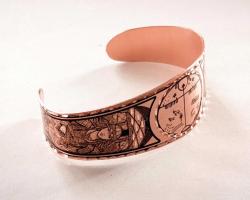Yeni tasarım Bakır Kelekçe Bilezik , saf bakır bileklik bilezik. Ağzı açık, her bileğe uyar. Kararmaz.Türk Temalı,şaman, kam davulu 6 model