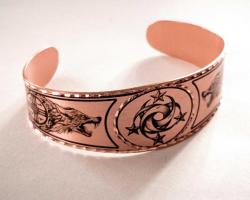 Yeni tasarım Bakır Kelekçe Bilezik , saf bakır bileklik bilezik. Ağzı açık, her bileğe uyar. Kararmaz.Türk Temalı,şaman, kam davulu 6 model