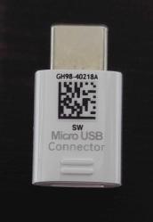 SAMSUNG USB KONEKTÖRÜ, BEYAZ, MİKRO USB'DEN TYPE-C'YE (ADAPTÖR / KONEKTÖR) (GH98-40218A)