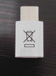 SAMSUNG USB KONEKTÖRÜ, BEYAZ, MİKRO USB'DEN TYPE-C'YE (ADAPTÖR / KONEKTÖR) (GH98-40218A)