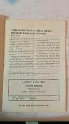 İÇEL SANAT KULÜBÜ AYLIK BÜLTENİ DERGİSİ - ŞUBAT-MART 1994 SAYI: 22-23 FAZIL TÜTÜNER - TANSU BURKUTOĞLU - GÜLAY ERDİNÇ - MELİKE YOKSULABAKAN - CELAL SOYCAN - M. HİLAL ÖZATINÇ - ÖMER ANAMUR - EROL PEKCAN - BERDAN KARAGÖZ HEM ELEŞTİRİ HEM ÜRETİM - ADINI ARAYAN ŞEHİRLER - CAZ'I TANITANLARDAN - YALNIZ KADIN - KAZA SÜSÜ - ADINI ARAYAN ŞEHİRLER, ÖMER ANAMUR - ÇEVRE VE EĞİTİM KOMİTESİ'NDEN - BİR YERYÜZÜ SANATÇISI : DİNO - ADNAN SARI VE SESSİZLİĞİNİN FOTOĞRAFLARI - VİRTİOZ SANATÇILARIMIZ SUNA KAN VE GÜLAY UĞURATA - ŞİİRDEKİ VAN GOGH - SUNAY AKIN - UĞUR MUMCUYA AĞIT - ATA'YA SAYGISIZLIK VE ULUSAL TEPKİLER - EROL PEKCAN - YALNIZ KADIN - TAM TAKIM EKSİKSİZ 36 SAYFA