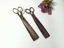 Antika Şeker Makası - Dövme Demir Makaslar - 2 Adet Makas - NAdir