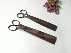 Antika Şeker Makası - Dövme Demir Makaslar - 2 Adet Makas - NAdir