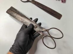 Antika Şeker Makası - Dövme Demir Makaslar - 2 Adet Makas - NAdir