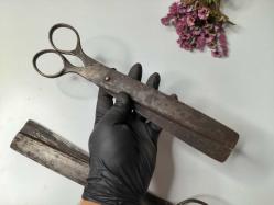 Antika Şeker Makası - Dövme Demir Makaslar - 2 Adet Makas - NAdir