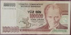 TÜRKİYE 100.000  LİRA