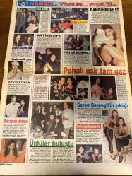 HAFTA SONU GAZETESİ DOĞUM GÜNÜ HEDİYESİ  ( Turkish Newspaper ) - 18 OCAK 1991  - TAM TAKIM 8 SAYFADIR -Ahu Tuğba-Kadir İnanır-Fatma Girik-Nurettin Sözen-Nazo Gelin-Ahu Tuğba-Nil Ünal-Sibel Şimşek-Melike Zobu-Seren Serengil-Meltem Doğanay-Erol Köse-Sami Savaş-Korhan Abay-Bambi-Selin Şen-Özlem Onursal-Hamit Yıldırım-Müjde Ar-Cenk Koray-Müge Oruçkaptan-Fikret Hakan-Zeki Müren-Müşerref Akay-Özlem Onursal-Hamit Yıldırım-Kadir İnanır-Ferdi Tayfur-Fulya Keskin-Saadet Gürses Seks şantajı-Ahu Kadir’i fena harcadı-Ahu’dan popo şov-Haber yorum fısıltı-Cici anne-Antika çift-Yıllar sonra-Pahalı aşk tam gaz-Bambi hedefte-Doktor bey pek ciddi-Hastanelik poz-Seksi konuk-Son durak sinema-Ünlüler buluştu-Seren Serengil’in şıklığı-Korkusuz beraberlik-Cicim ayları bitti-Gözlüklü doping-Yeşilçam’ın TRT’yi eleştirmeye hakkı yok-57’lik çapkın-Eşleri çekiştirme gecesi-Levdi Papatya’yla ikinci koca-Çalışsız saray-Şarkıcı annenin çöpçatan çocukları-Zeki Müren nikah şahidi-Tehditler dayaklar ve ölü doğum-Acı­sız